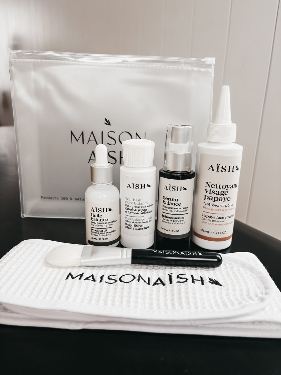 BEAUTY POUCH - routine peau grasse et acnéique